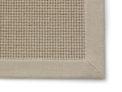 Jacaranda  Natural Weave Square Pearl with Linen Salt Border